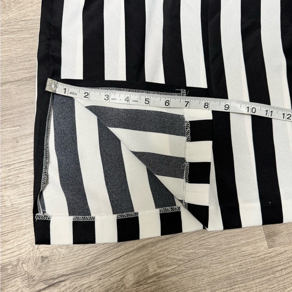 Gabrielle Union X New York & Company Wide-leg Black and White Stripes Pant - Picture 7 of 14